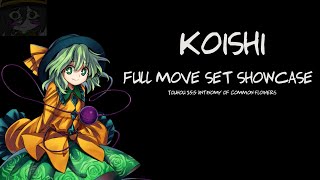 Koishi full move set showcase Touhou 155 Antinomy of Common Flowers [upl. by Arhna273]