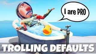 TROLLING DEFAULT NOOBS IN FORTNITE Fortnite Battle Royale amp Funny Moments 4 [upl. by Pavkovic]