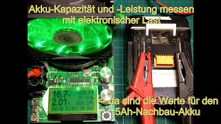 AkkuKapazität und Leistung messen mit elektronischer Last [upl. by Angelique]