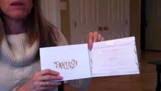 Disney Fantasy Christening Invitation [upl. by Ikkaj316]