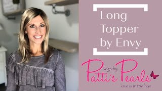 Long Topper by Envy in Sparkling Champagne  WigsByPattisPearlscom Review [upl. by Leshia453]