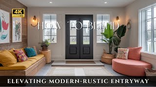 Elevating Your ModernRustic Entryway How to Blend Metals Lighting and Personal Style [upl. by Aibar]