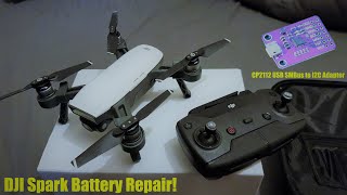 Repairing your DJI Spark battery using a CP2112 HID USB to SMBusI2C adapter [upl. by Goldina]