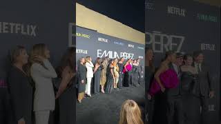 Full Cast and Crew of Emilia Perez Pose at Netflix Premiere in Los Angeles [upl. by Yvaht]