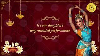 Arangetram Invitation  Bharatanatyam Arangetram Invitation  918879794909 [upl. by Samala]