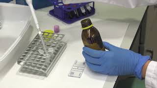 Use of the Neubauer chamber in the laboratory for counting blood cells [upl. by Gladdy]