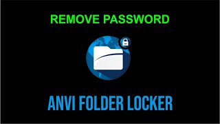 How To Remove Password Anvi Folder Locker  Cara Recovery Password Anvi Folder Locker [upl. by Odnumyar]