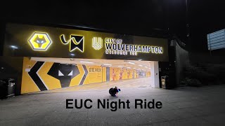 KingSong S16 Pro EUC Night Ride Wolverhampton Disco Neon Lights [upl. by Atinele992]