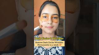 Remove Dark Circles amp Wrinkles Remove Dark Circle permanently in a week 👁️💯darkcircles darkeyes [upl. by Ybor]