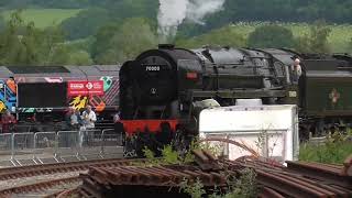 70000 Britannia coming into Robertsbridge Junction on Saturday 1st June 2024 [upl. by Carr]