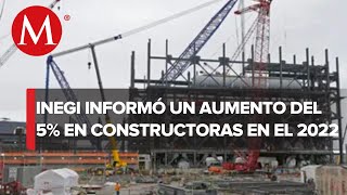 Valor de producción de empresas constructoras creció 5 en 2022 Inegi [upl. by Hassi]