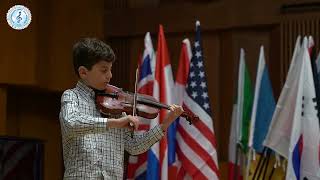 5th International FestivalContest quotMusic of the Worldquot Aviad Vahl 10 yo Violin [upl. by Keverian667]