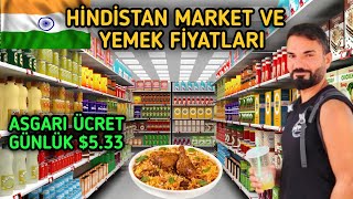 HİNDİSTAN MARKET VE YEMEK FİYATLARI 🇮🇳119 [upl. by Gwenora278]