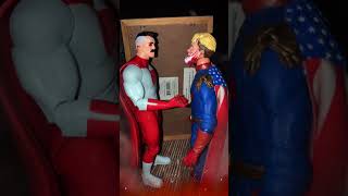 Omni Man kills Homelander Stop motion deathbattle recreation [upl. by Atnim]