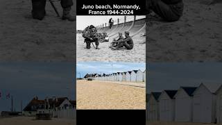 Then and Now pictures from ww2 history normandy france veteran military nowvsthen shorts [upl. by Eittol]