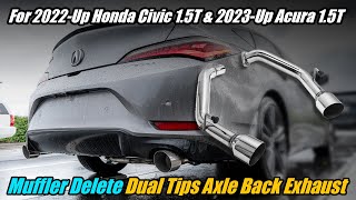 Extreme Online Store 2023Present Acura Integra 15T amp 2022Present Honda Civic 15T Exhaust [upl. by Owena]