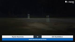 Live Cricket Match  Mystic Mavericks vs EDV SkyWalkers  28Oct24 0838 PM 20 overs  PlayZone Un [upl. by Tomasina]