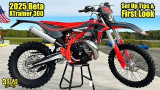 2025 Beta XTrainer 300 2stroke Motorcycle  First Look amp Set Up Tips  3 Seas Recreation [upl. by Odraleba]