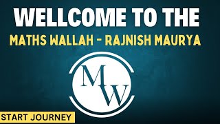 Welcome Tthe Maths Wallah  Rajnish Maurya  Start Teaching Journey startyoutube MathsWallahm [upl. by Joline]