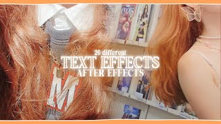 my favorite text effects on after effects  klqvsluv [upl. by Madge]