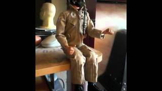 16th scale animatronic jet pilot  seen at JetPower Messe 2011 [upl. by Burns]