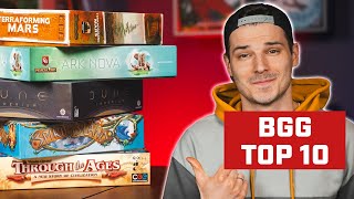 Rearranging the BGG Top 10 Best Board Games of All Time List [upl. by Chamkis241]