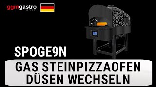 SPOGE9N Gas Steinpizzaofen Düsen wechseln [upl. by Roxine847]