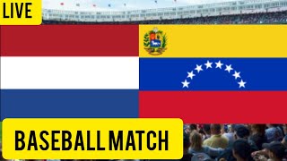 Venezuela vs Nederland honkbalwedstrijd live vanda Partido de béisbol Venezuela vs Holanda en vivo [upl. by Yalhsa]