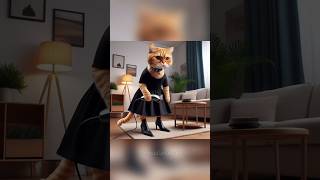 meow 🐱 Look at the most childish animation to understand the deepest truth moucatshort cat [upl. by Ynwat]