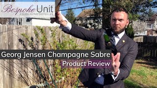 Georg Jensen Champagne Sabre Review A Great Accessory amp Ideal Gift For Champagne Lovers [upl. by Annaohj]