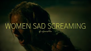 women sad screaming in film [upl. by Dnalel]