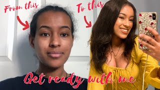 GRWM Lets do my makeup and hair together [upl. by Elna]