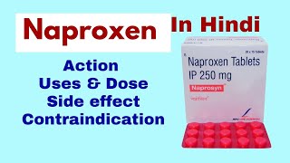 Naproxen  action use dose side effect  naproxen 500 tablet in hindi  Nurses drug guide [upl. by Narut]