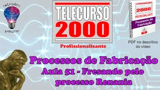 Telecurso 2000  Processos de Fabricação  51 Fresando pelo processo Renania [upl. by Gavan116]