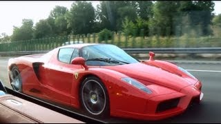 DECAT Ferrari Enzo  Motorway flybys runway accelerations  Wilton 2013 [upl. by Hardie448]