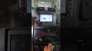 JVC 2DIN Or Android Navigation In Vw Golf [upl. by Ziwot]