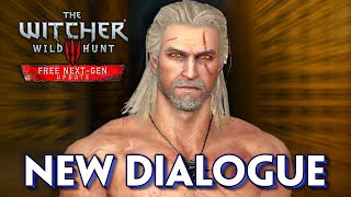 Witcher 3 New Dialogue with Dijkstra New Vampire Models and more NEXTGEN changes [upl. by Segroeg]