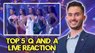 Miss Universe Philippines 2023  Top 5 Question and Answer Q and A LIVE Reaction [upl. by Anallese]