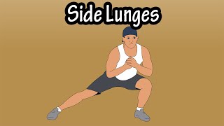 How To Do Side Lunges Exercise For Beginners  Side Lunges With Dumbbell Weight Side Lunge Variation [upl. by Inram645]