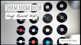 Dorm Room Decor DIY Vinyl Record Wall [upl. by Ikiv]