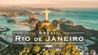 Rio de Janeiro Brazil 🇧🇷  by drone 4K part 2 [upl. by Grussing]