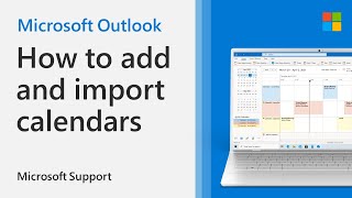 How to add or import a calendar to Outlook  Microsoft [upl. by Keir]