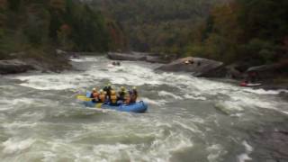 2800 cfs  Insignificant Rapid Gauley River from bumper rock [upl. by Ecined27]