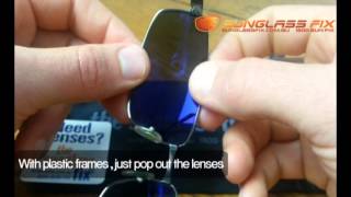 Persol 2224 S Sunglasses How to replace the Lenses [upl. by Ahsik601]