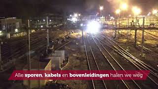 Timelapse werkzaamheden Amersfoort  ProRail [upl. by Rusty125]