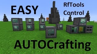 EASY AUTOCrafting w RfTools Control  No Programming [upl. by Brag880]