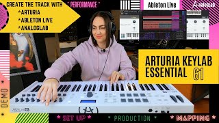 Arturia Keylab Essential 61 amp Ableton Live SET UP  PRODUCTION DEMO GIVEAWAY [upl. by Ellednahc]