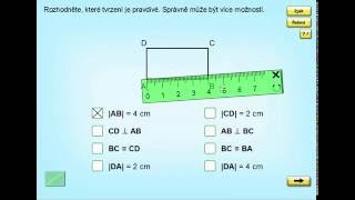 Čtverec obdélník vlastnosti Geometrie pro 4ročník str 25 cv 1 [upl. by Lundquist]