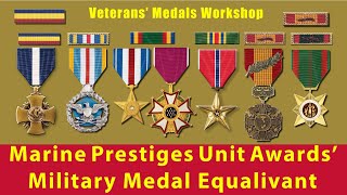 Marine Corps Unit Awards and their Equivalent Personal Decorations and Medals Medals of America [upl. by Hertzfeld]