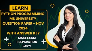 CS Department  PYTHON Programming University Exam Nov 23 2024 [upl. by Enitnemelc]